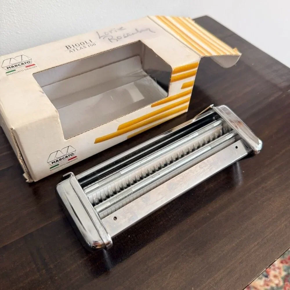 Marcato Atlas 150 Bigoli Pasta Cutter Attachment from Italy Vintage Rare
